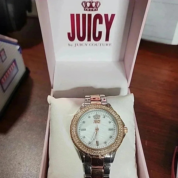 Juicy Couture  Y2k Two toned watch with rhinestones main image 5